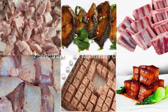 Mesin Pemotong Daging Slicer Tulang Otomatis Mesin Pemotong Kubus Ayam Broiler 5