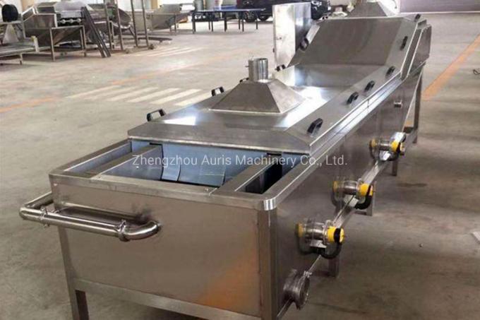 Mesin Pemanggang Kacang Industri Gula Garam Rasa Walnut Frying Processing Line 0