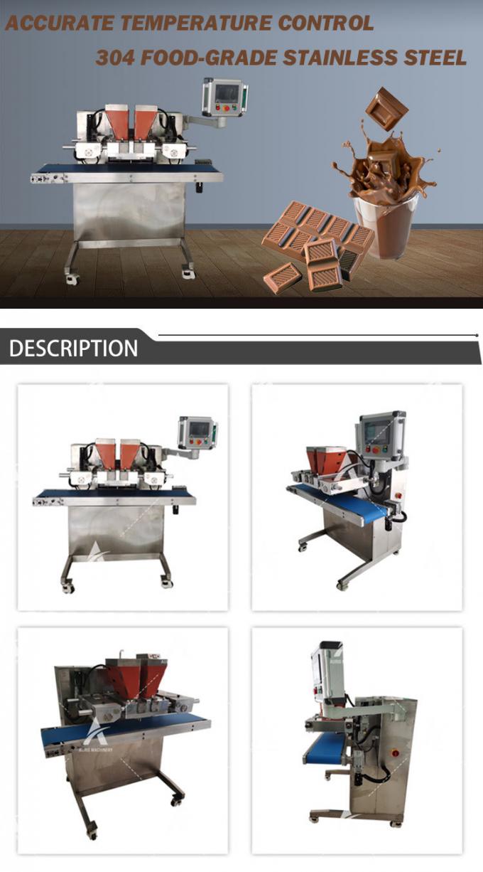 6PCS Min Mesin Tuang Cokelat 304ss Coating Chocolate Depositing Line 3