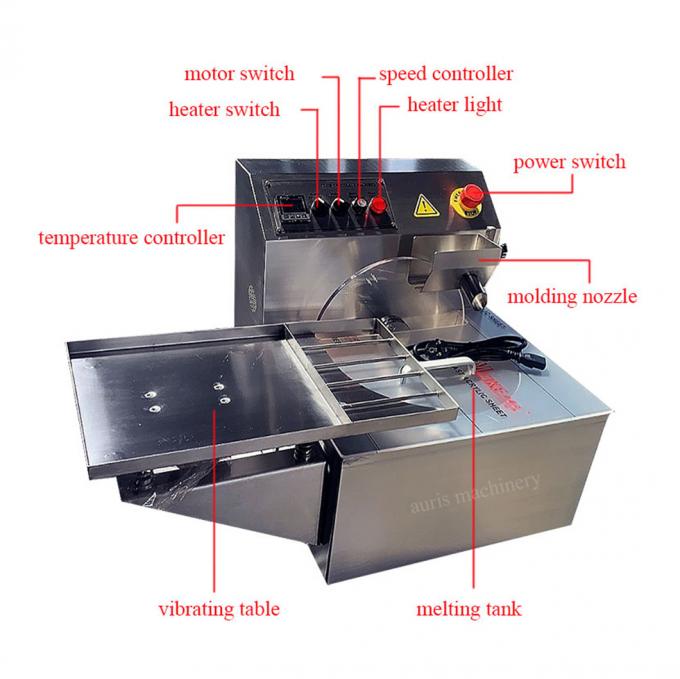 Small 8kg 15kg Chocolate Tempering Machine Temper Chocolate Machine