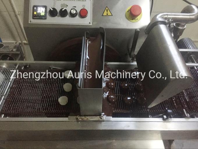Mesin Tempering Cokelat 10m / Min Enrobing 304ss Chocolate Moulding Machine 3