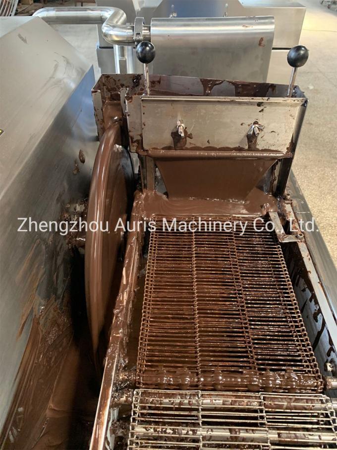 Mesin Tempering Cokelat 10m / Min Enrobing 304ss Chocolate Moulding Machine 4