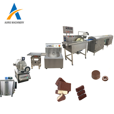 Lini Produksi Cokelat 200kg H Sepenuhnya Otomatis Grinding Peeler Snack