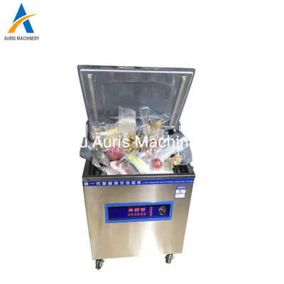 Mesin Pengemas Vakum Kamar Ganda Kue Bulan Panel Datar Kamar Ganda