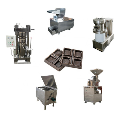 Lini Produksi Cokelat 200kg H Sepenuhnya Otomatis Grinding Peeler Snack