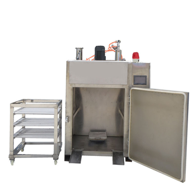 Stainless Steel 304 Oven Merokok Daging 30kg Batch Bacon Sosis Kering Rumah Asap