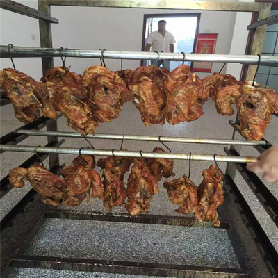 Mesin Pengasapan Daging Trotter 100kg Batch Hot Cold Fish Smoke Machine