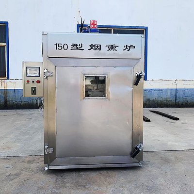 PLC Mesin Pengasapan Ikan Komersial 304ss 150kg Batch Fish Drying Oven