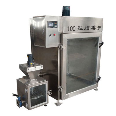 100kg Mesin Pengasapan Daging Batch 30kw Mesin Pengasapan Ikan Industri