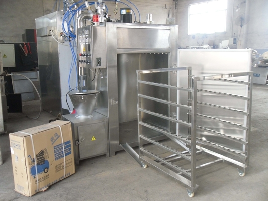 100kg Mesin Pengasapan Daging Batch 30kw Mesin Pengasapan Ikan Industri