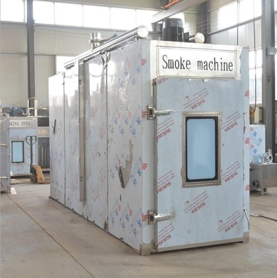 380v Mesin Merokok Daging PLC 100kg Batch Industri Asap Rumah Oven