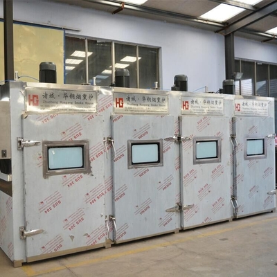 380v Mesin Merokok Daging PLC 100kg Batch Industri Asap Rumah Oven