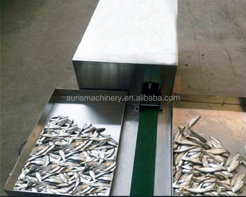 1800pcs / H Mesin Pengolah Ikan Kembali Membuka Mesin Pemotong Ikan Membersihkan Bersih