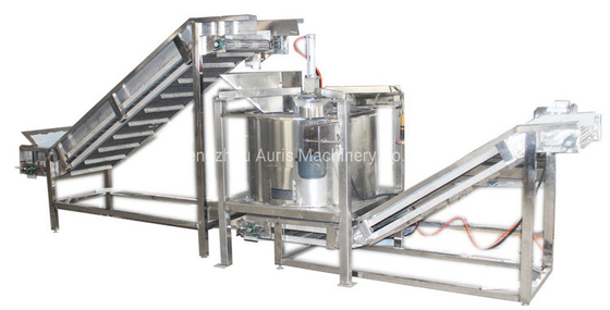 Mesin Pemanggang Kacang Industri Gula Garam Rasa Walnut Frying Processing Line