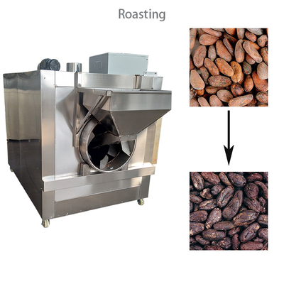 24kw Bean To Bar Chocolate Machine 200kg Lini Produksi Bubuk Kakao