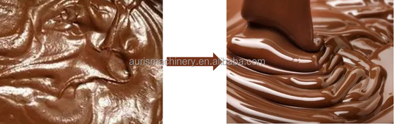 500L 1000L Electric Chocolate Snack Maker Mesin Pembuat Cokelat Cokelat Conche Refiner