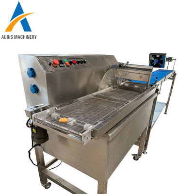 Mesin pembuat cokelat otomatis penuh 250 500 model mesin tempering cokelat terus menerus