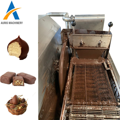 Mesin pembuat cokelat otomatis penuh 250 500 model mesin tempering cokelat terus menerus