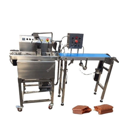 15kg 30kg 60kg Mesin Pembuat Cokelat Coating Covering Machine Untuk Kue Waffer