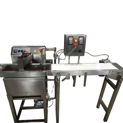 15kg 30kg 60kg Mesin Pembuat Cokelat Coating Covering Machine Untuk Kue Waffer