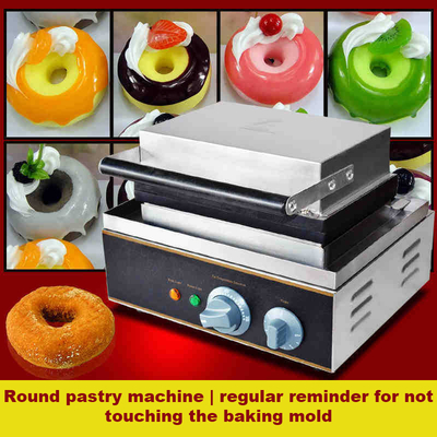 Press Plate Mesin Pembuat Donat Komersial Auto Multiple Donuts