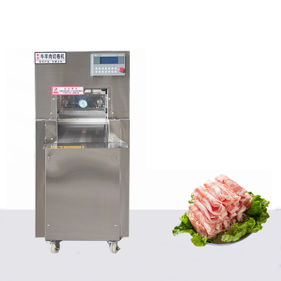 Mesin Pemotong Gulung Daging Sapi Beku Daging Kambing Dingin Pembekuan Pembekuan 550w