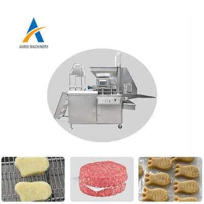 Nugget ayam dan pemrosesan burger daging sapi Industri steak daging otomatis menekan mesin pembuat roti patty mentah